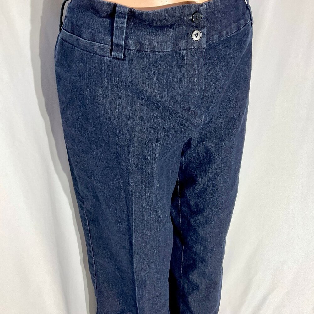 Focus 2000 10 Petite Straight Leg Dark Wash Jeans Womens Denim